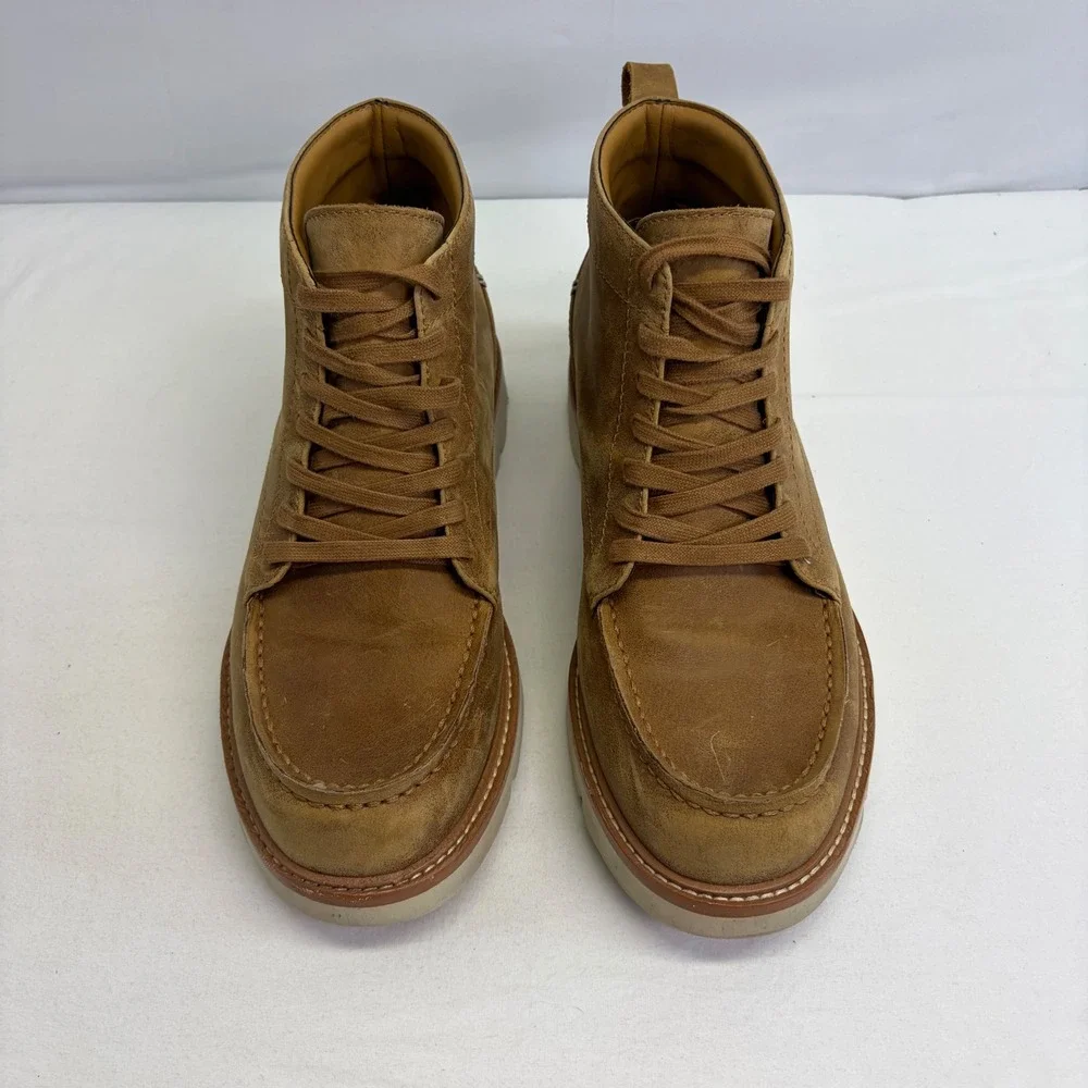 Label Moc Toe Boots Mens Size 11 Brown Leather Vibram Sole Workwear Gorpcore